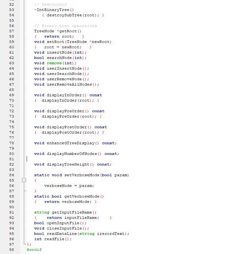 Solved CSC237 C++ Programming Lab21a Binary Trees This lab | Chegg.com