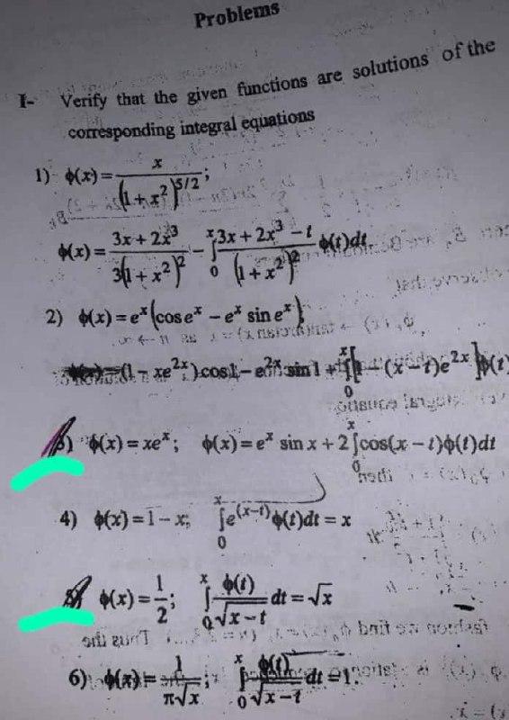 Solved Problems Verify that the given functions are | Chegg.com