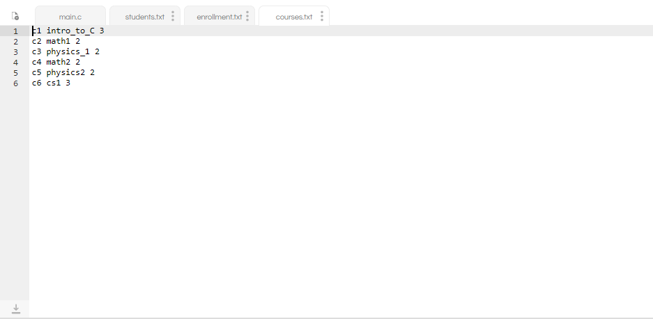 Solved IN C PROGRAM Write code for an I/O based database | Chegg.com