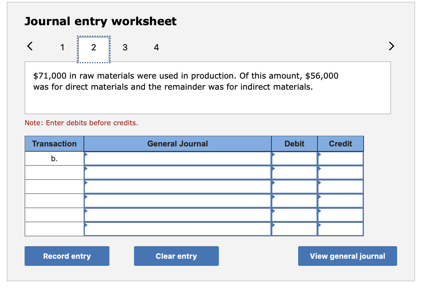 Solved Journal entry worksheet Total labor wages of 113,000