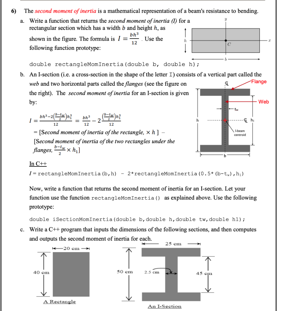 moment of inertia t beam calculator