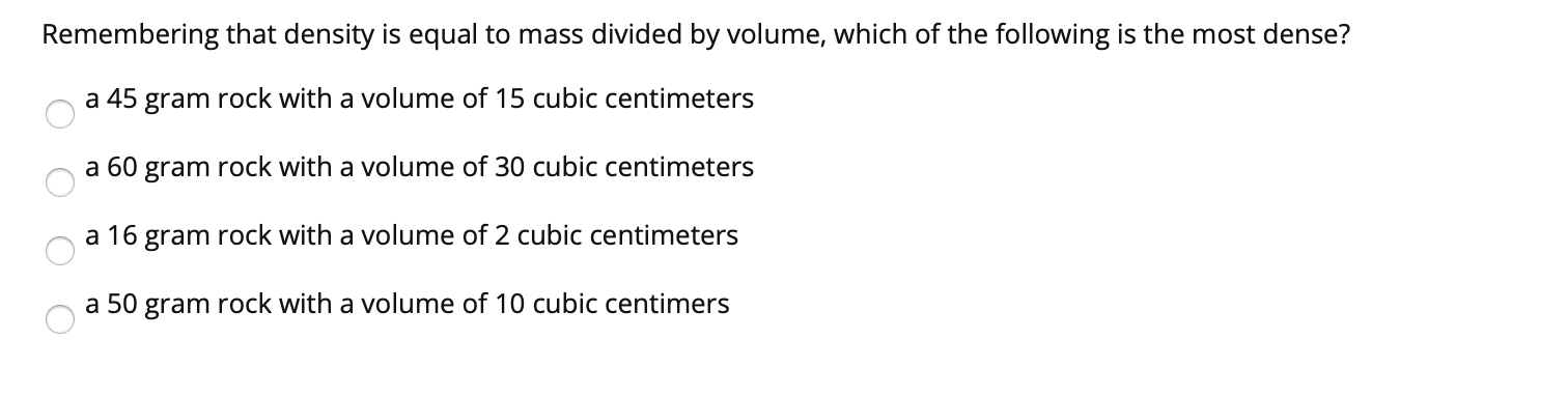 Does Density Equal Mass Divided By Volume