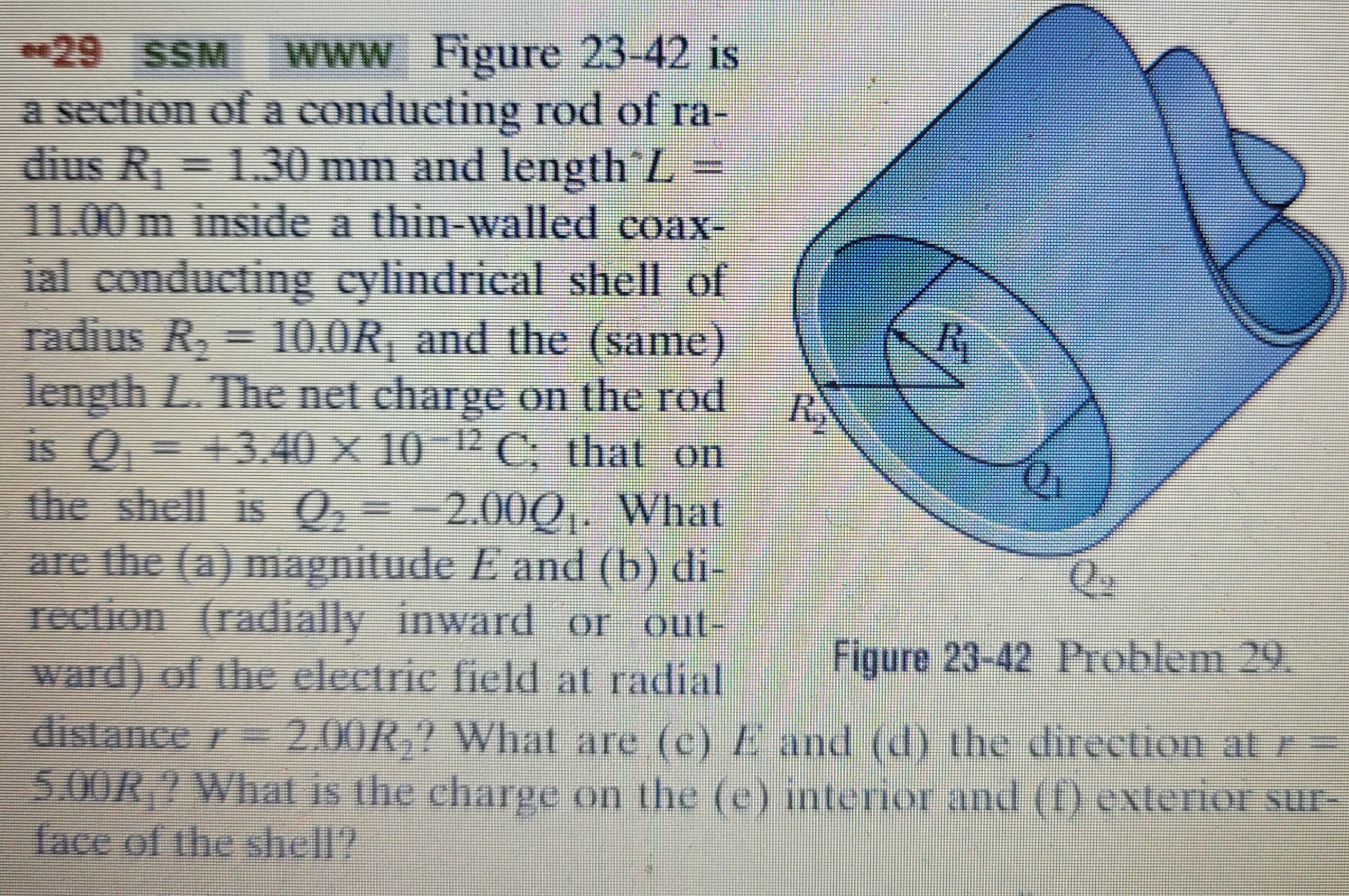 Solved w29 sSm wwW Figure 23−42 is a section of a conducting | Chegg.com
