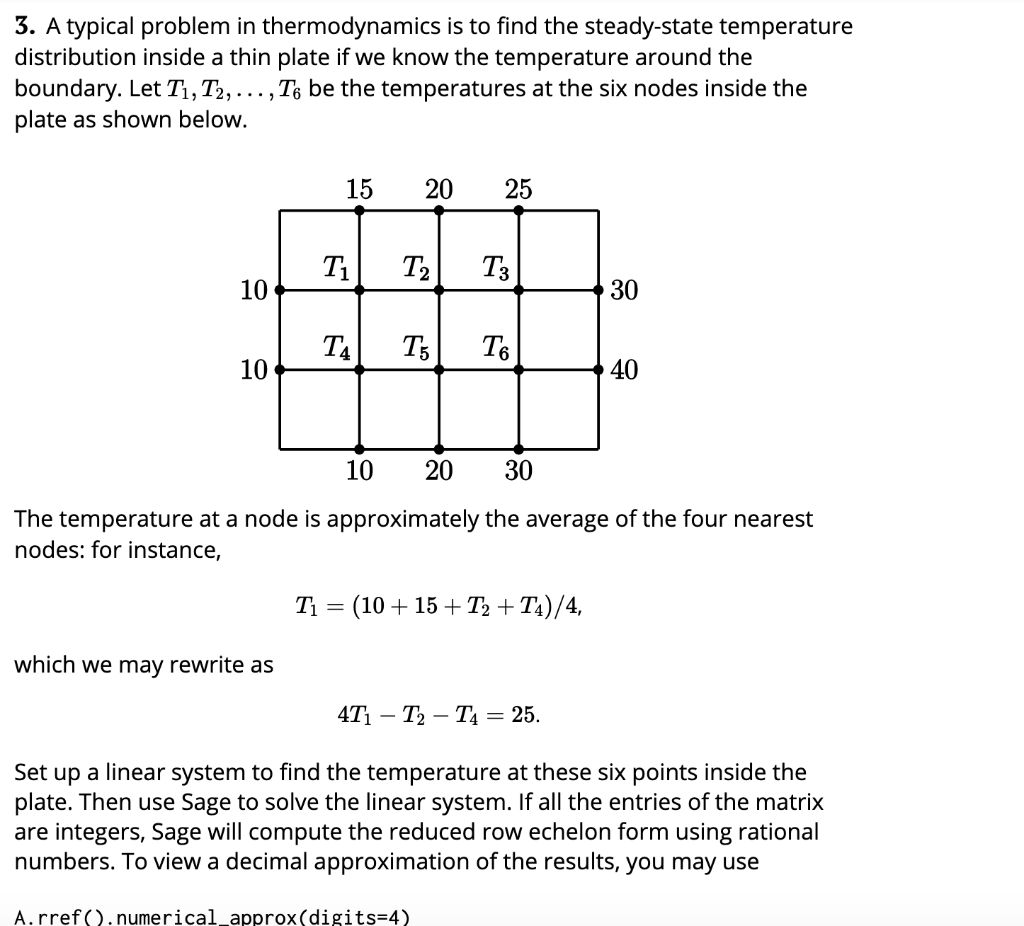 Solved 3. A typical problem in thermodynamics is to find the | Chegg.com