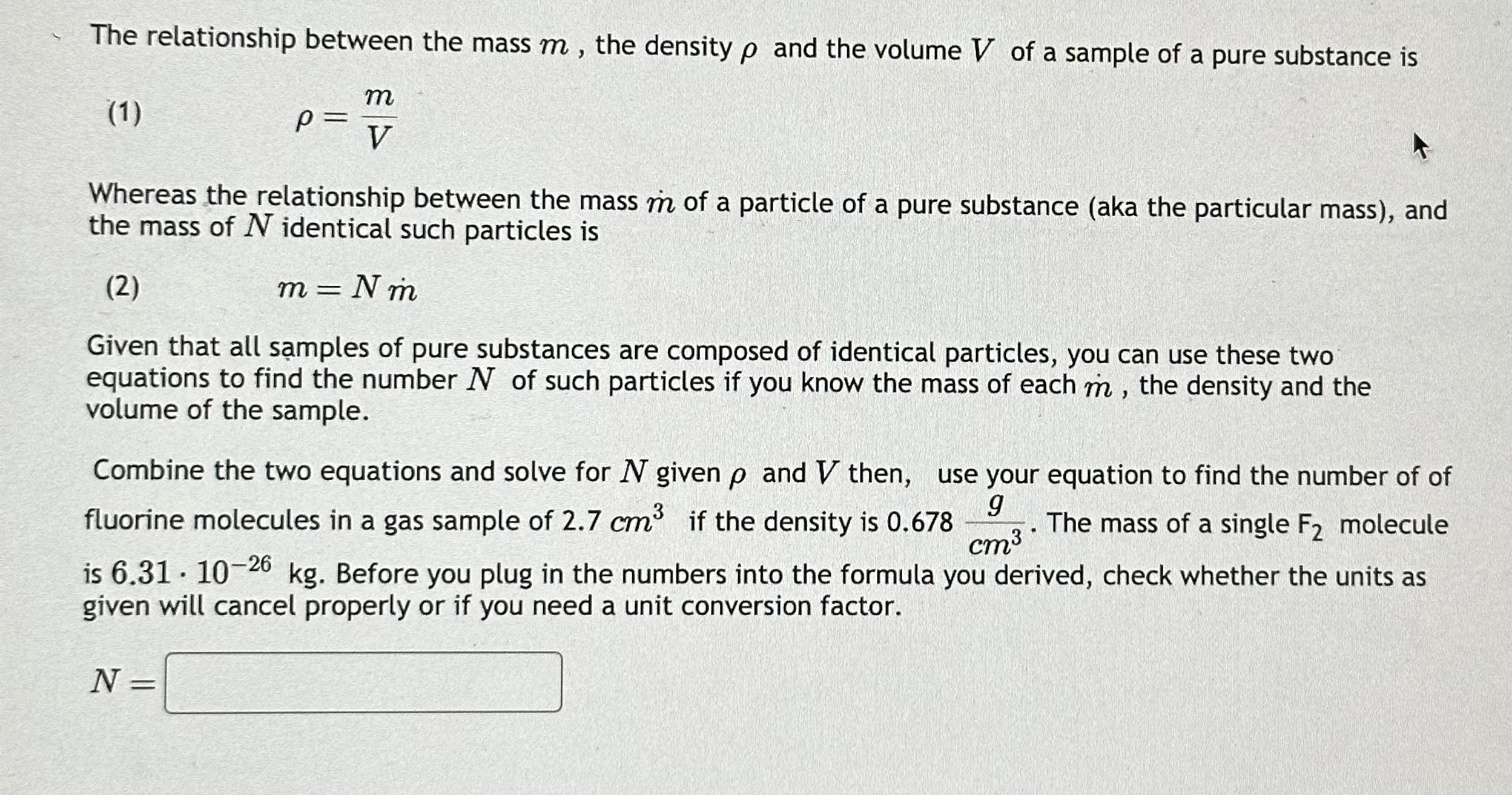 Solved (1) ρ=Vm Whereas the relationship between the mass m˙ | Chegg.com