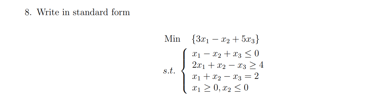 x 3 2x 2 7x 4 3 in standard form