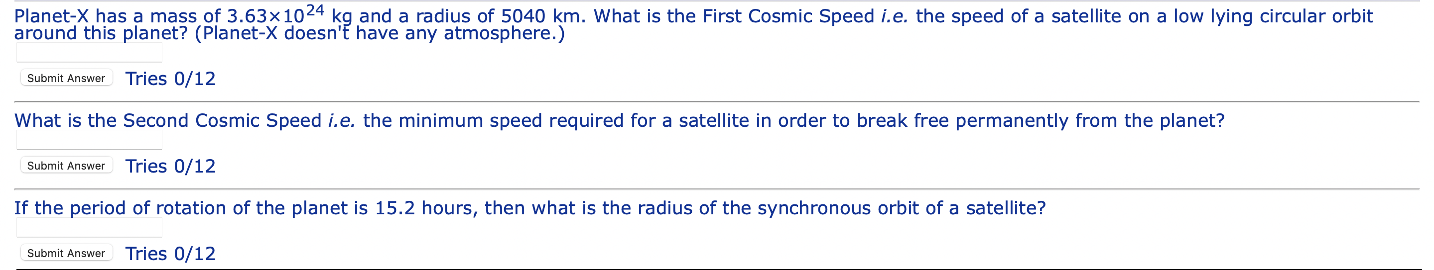 Solved Planet-X has a mass of 3.63×1024 kg and a radius of | Chegg.com