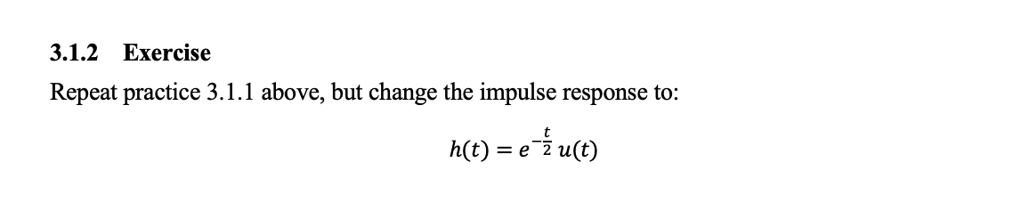 Solved I need an answer to Exercise 3.1.2 using the below | Chegg.com