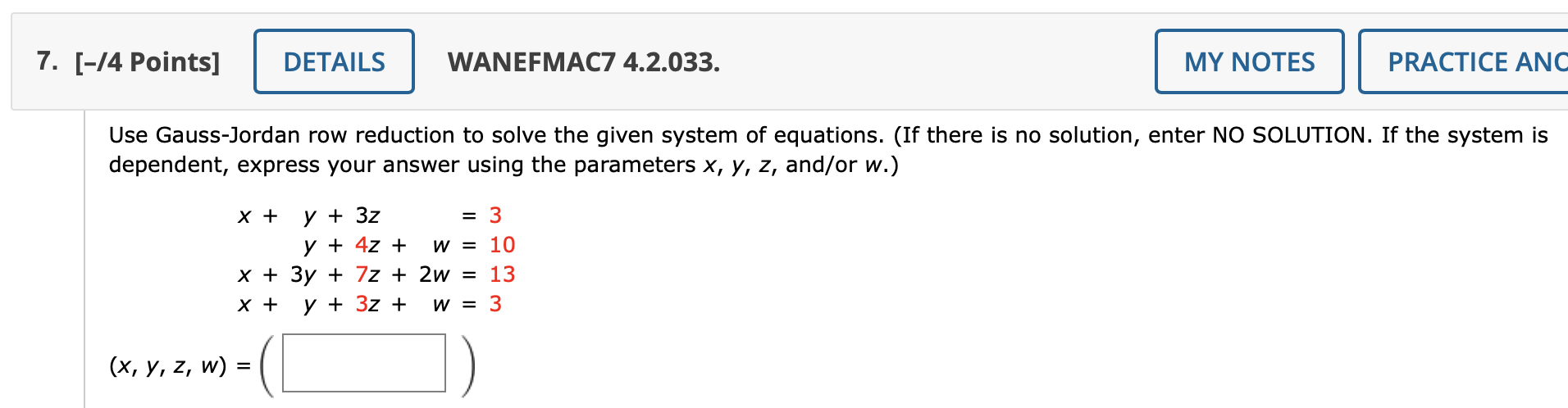 Solved and/or \( Z_{1} \) ) \( -2 x-y+2 z=4 \) \( 2 x+y+7 | Chegg.com