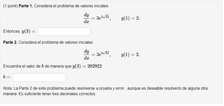 Solved Part 1. Consider the initial value problem dydx = | Chegg.com