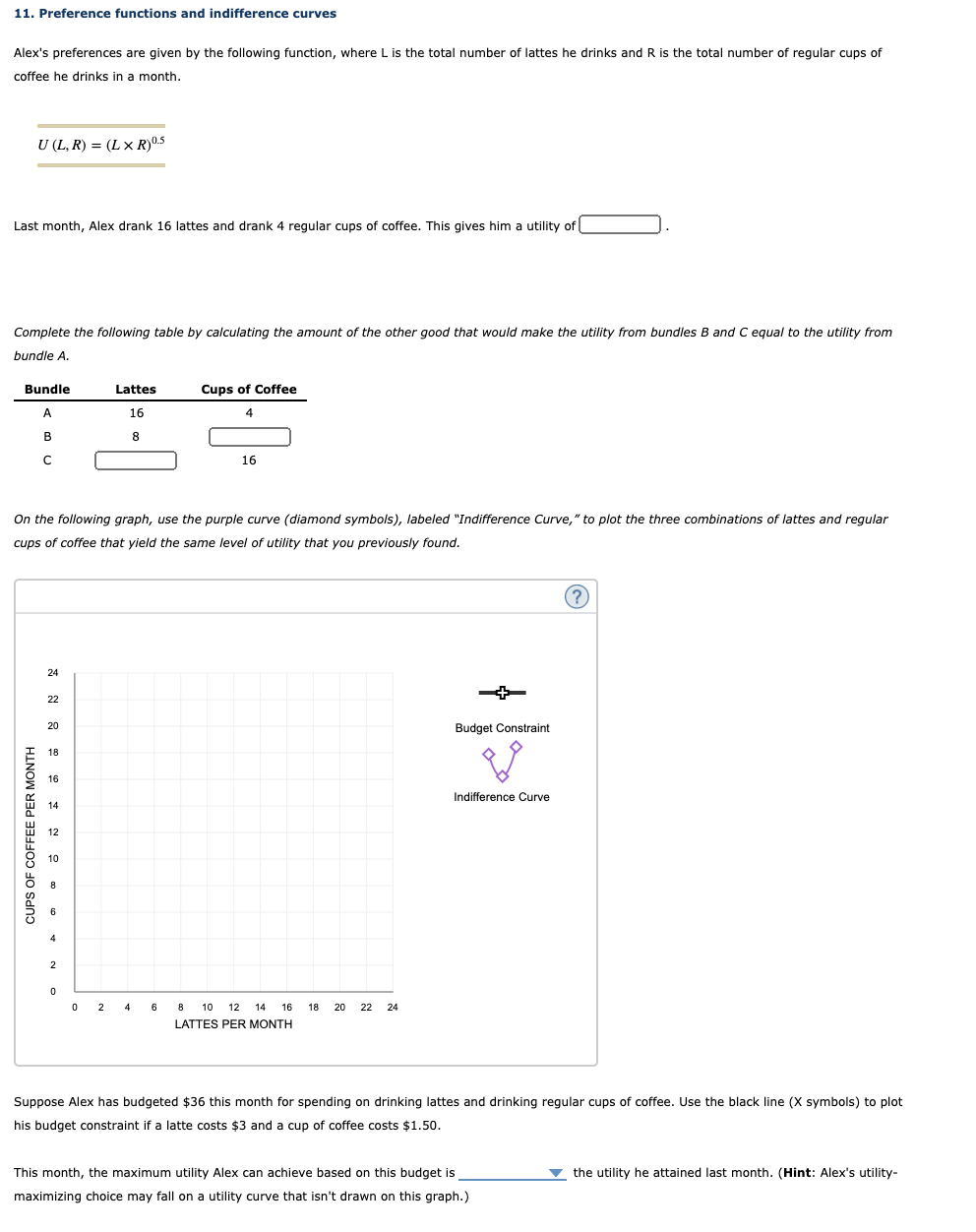 Solved 11. Preference functions and indifference curves | Chegg.com