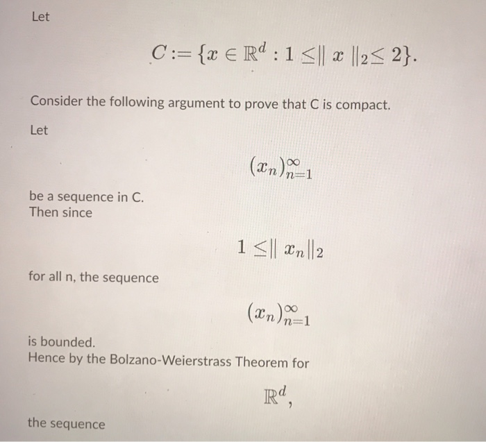 Solved Let Consider the following argument to prove that C | Chegg.com