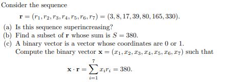 Solved Consider The Sequence | Chegg.com