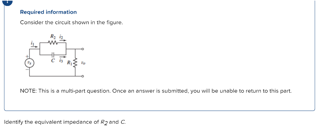 Solved Required information Consider the circuit shown in | Chegg.com