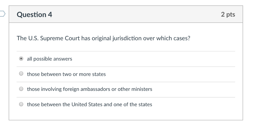 When does the supreme court have original hot sale jurisdiction