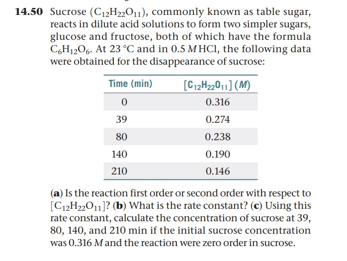 50 Sucrose (C12H22O11), commonly known as table