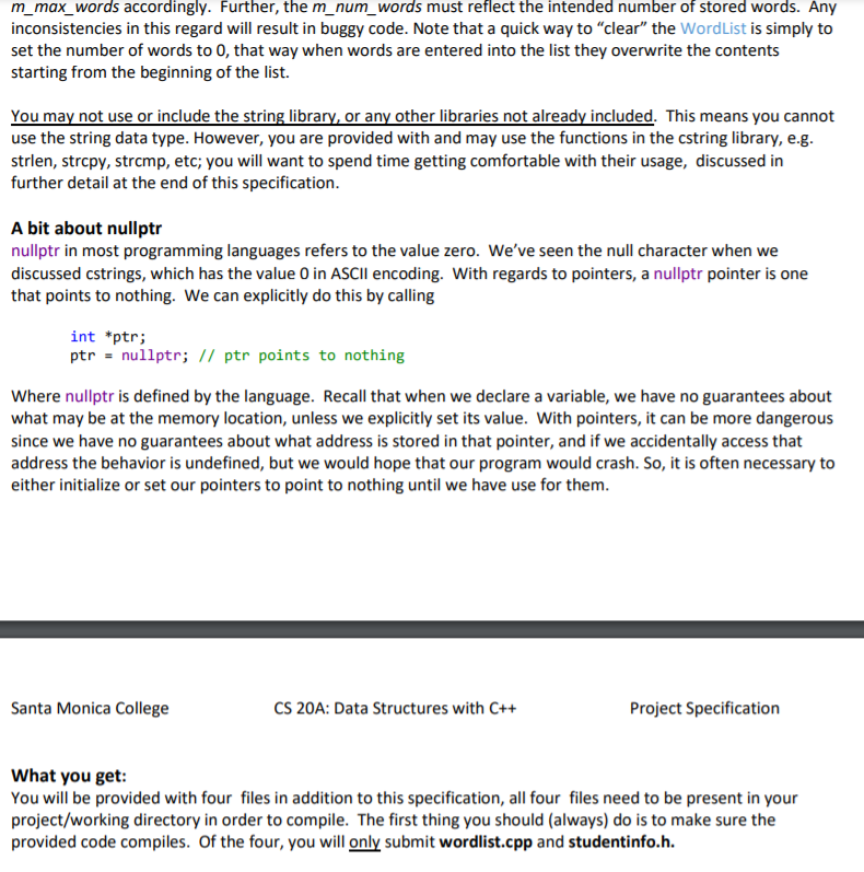 Introduction This project will provide practice in | Chegg.com