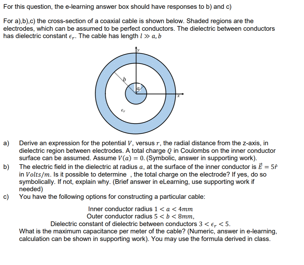 Solved For This Question, The E-learning Answer Box Should | Chegg.com