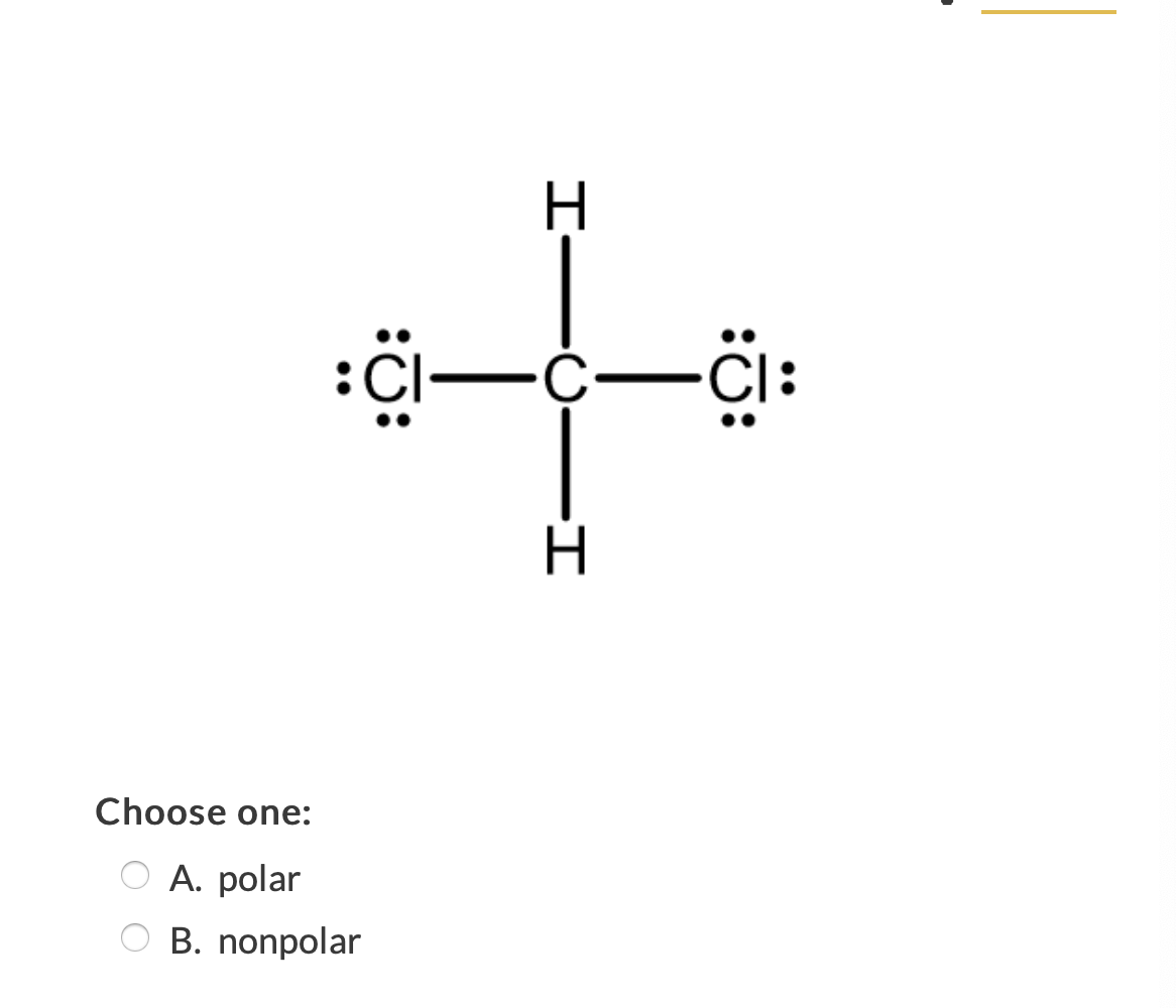 Solved Each molecule below contains at least one polar bond. | Chegg.com