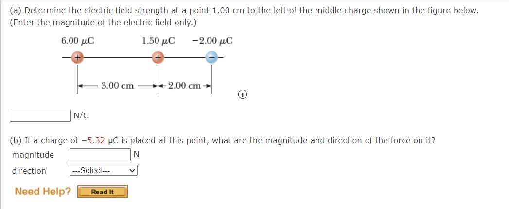 Solved (a) Determine the electric field strength at a point | Chegg.com