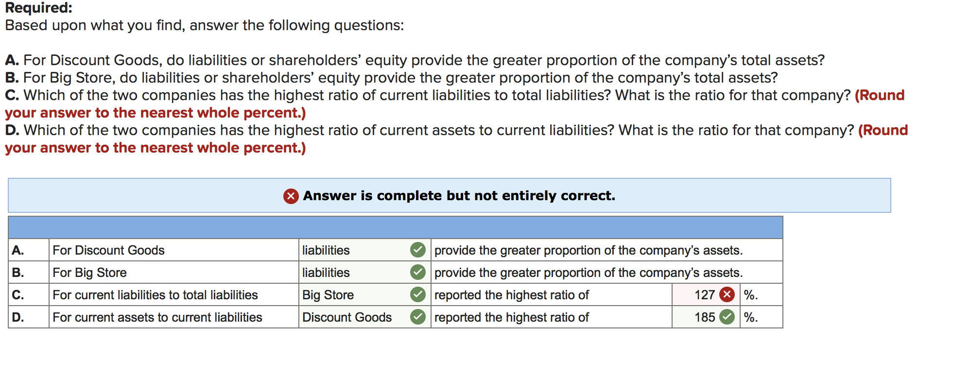 Required Based upon what you find, answer the