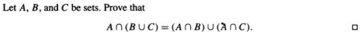 Solved Let A, B, And C Be Sets. Prove That AN(BUC) = | Chegg.com