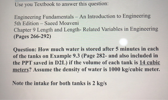 Use you Textbook to answer this question Engineering | Chegg.com