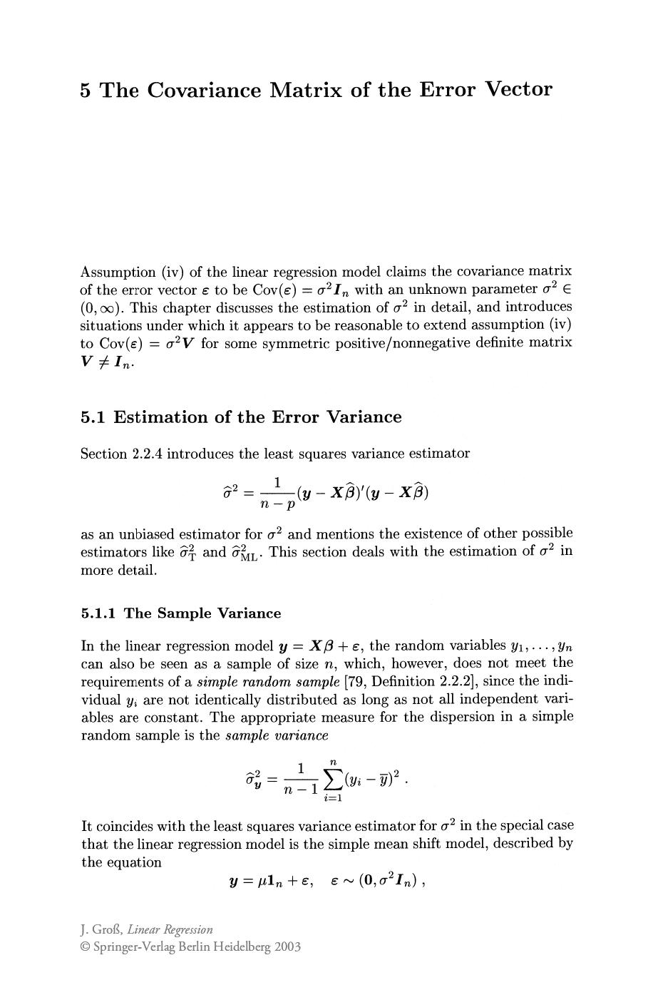 1 Under The Linear Regression Model With Assumpti Chegg Com