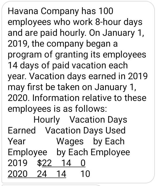 solved-havana-company-has-100-employees-who-work-8-hour-days-chegg