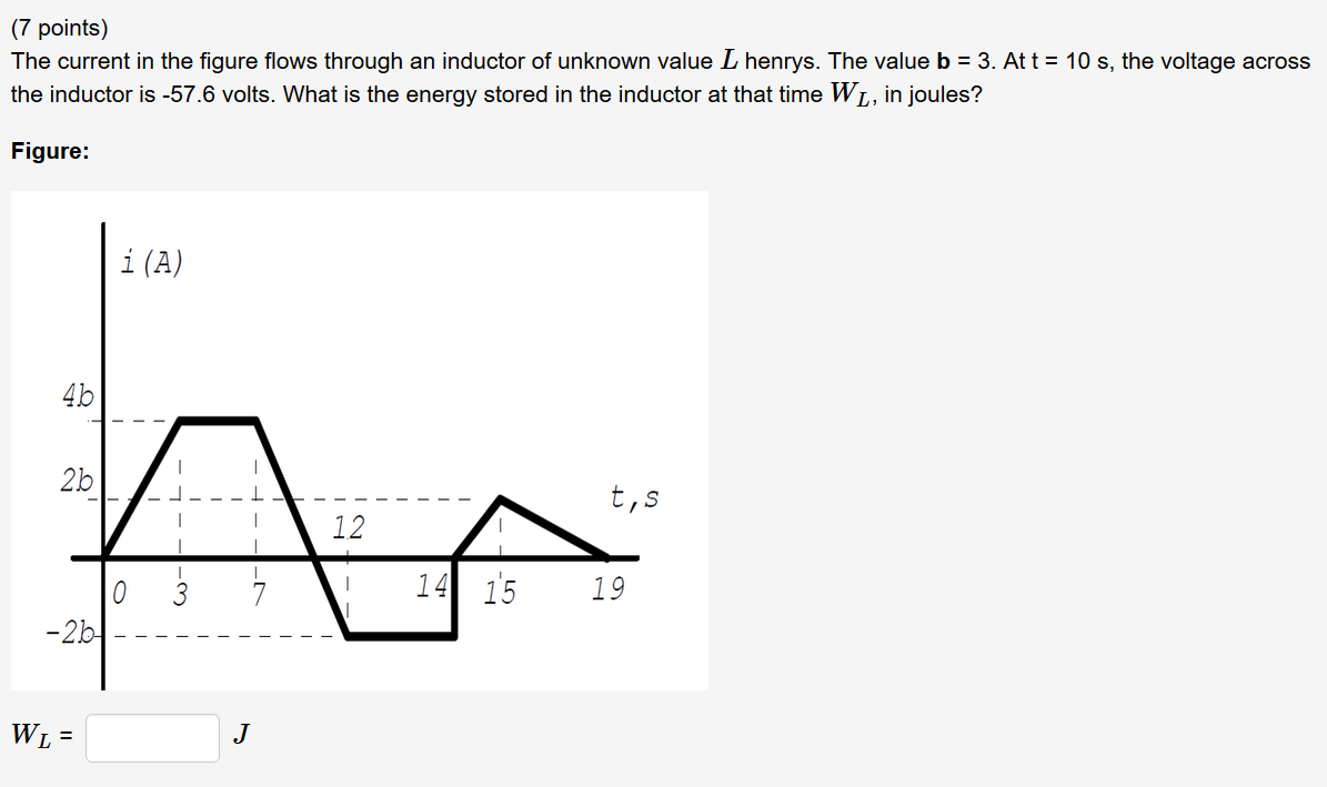 Solved (7 points) The current in the figure flows through an | Chegg.com