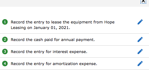 Python Pany Leased Equipment From Hope Leasing On Chegg 