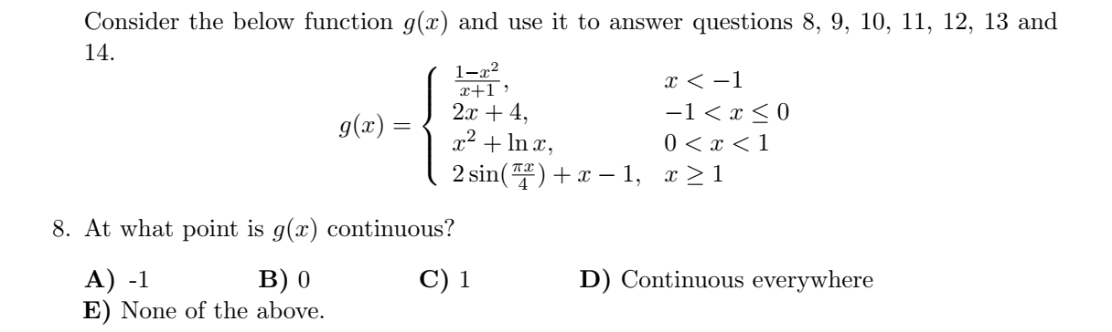 Solved Consider The Below Function \\( G(x) \\) And Use It | Chegg.com