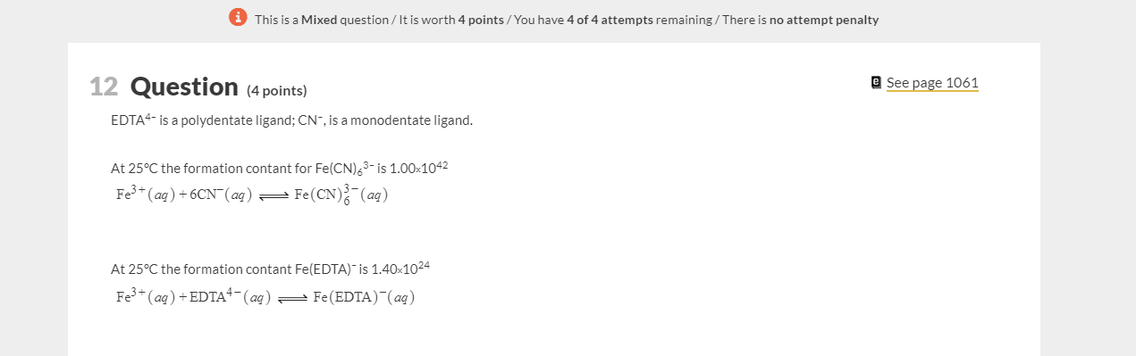 Solved i This is a Mixed question / It is worth 4 points / | Chegg.com