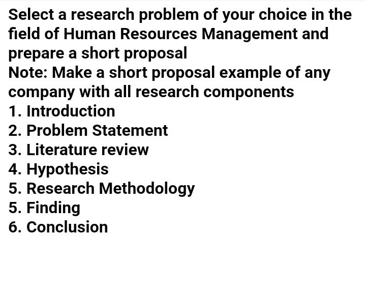 research proposal conclusion example