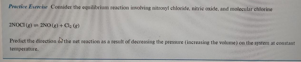 Solved Practice Exercise At 430∘C, the equilibrium constant | Chegg.com