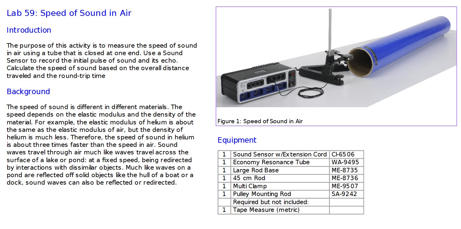 Speed Of Sound Lab Report Answers