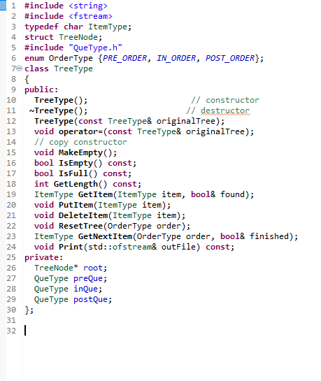 Modify the implementation of the binary tree | Chegg.com