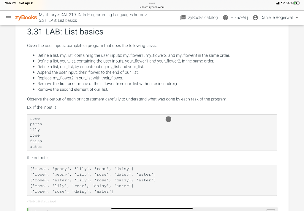 solved-3-31-lab-list-dasics-given-the-user-inputs-complete-chegg