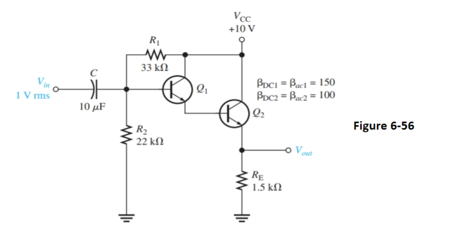 Solved part a) For the circuit in Figure 6–56, determine the | Chegg.com