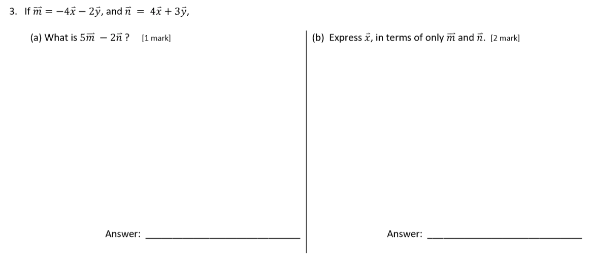 Solved 3 Ifm 43 2y And N 4x 3y A What Is 5m Chegg Com