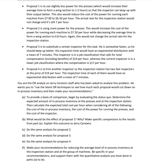 Solved Proposal 1 is to use slightly less power for the | Chegg.com