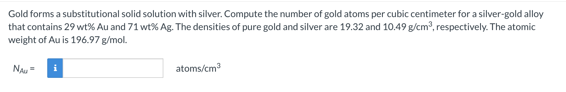 solved-gold-forms-a-substitutional-solid-solution-with-chegg