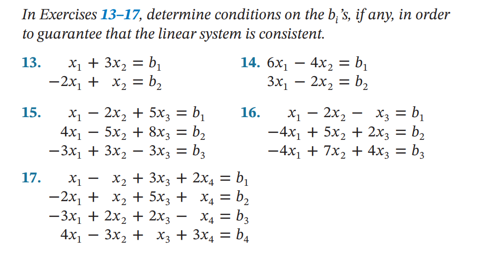 Solved In Exercises 13-17, determine conditions on the bi | Chegg.com