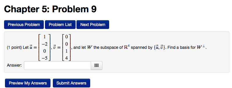 Solved Chapter 5: Problem 9 Previous Problem Problem List | Chegg.com