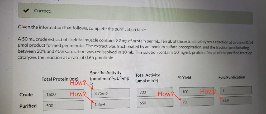 Solved Kindly help with the following BioChem problem. I | Chegg.com