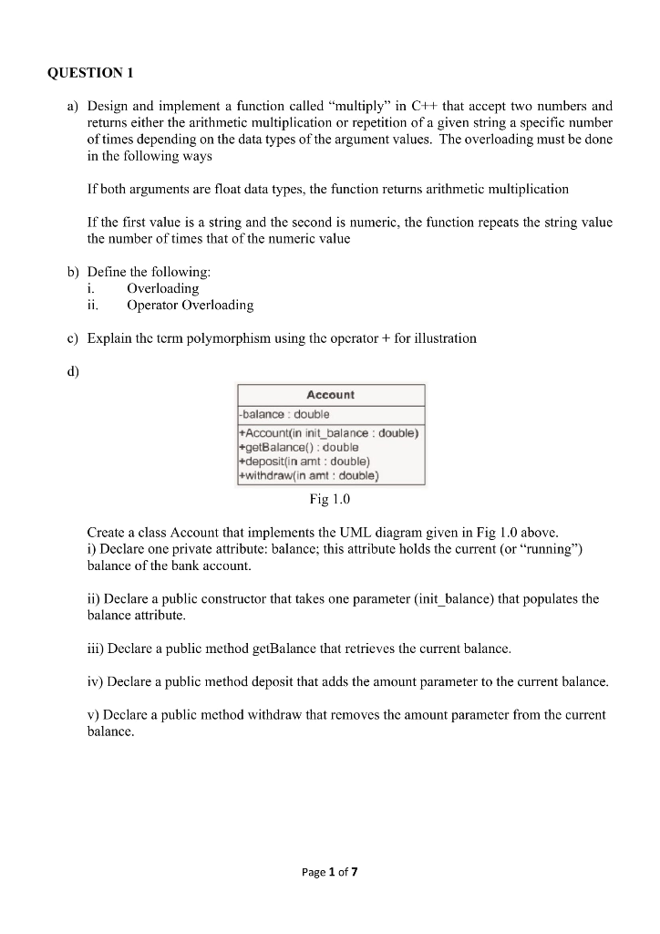 Solved QUESTION 1 a) Design and implement a function called | Chegg.com