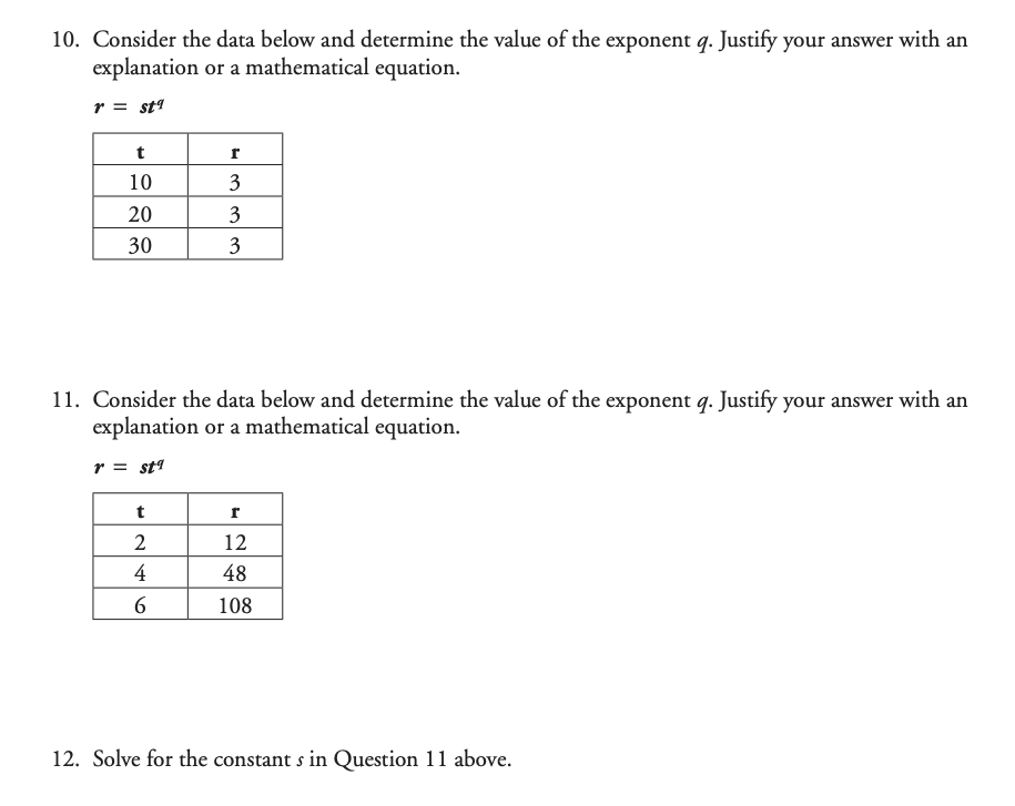 Solved 10. Consider the data below and determine the value | Chegg.com