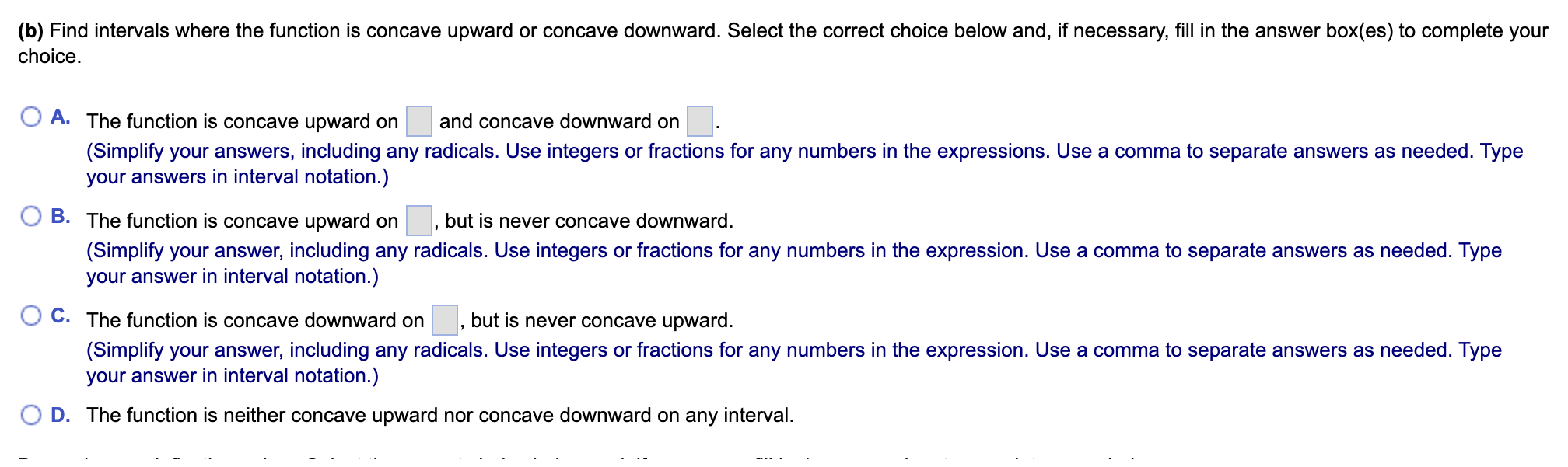 Solved Complete parts (a) through (c) for the following | Chegg.com