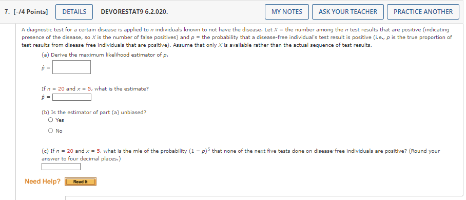 Solved A Diagnostic Test For A Certain Disease Is Applied To | Chegg.com