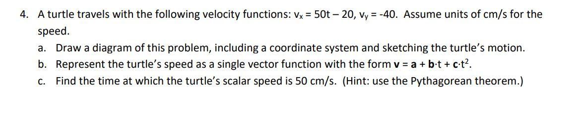 Solved 3. A Marble's Speed Is Given By The Following | Chegg.com